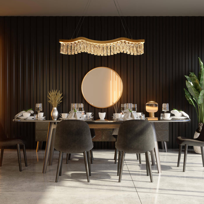 Vesira 1-Light LED Brass Island Lights