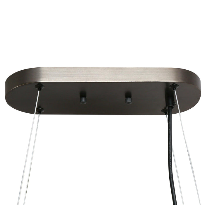 Lorvias 10-Light Black and Brass Island Lights