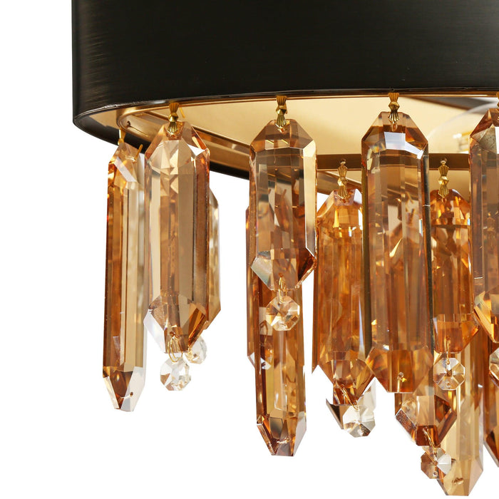Lorvias 10-Light Black and Brass Island Lights