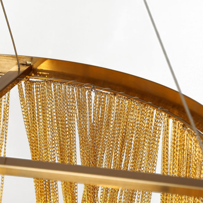 Aliren 7-Light Brass Chandeliers