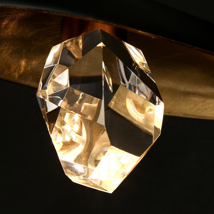 Sylina 1-Light LED Black and Brass Pendant Lights