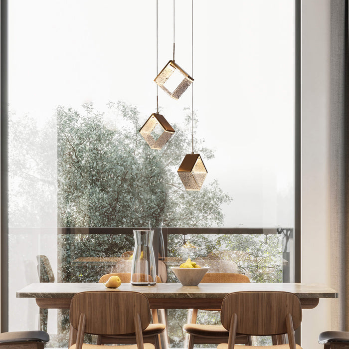 Faylina 3-Light LED Brass Chandeliers