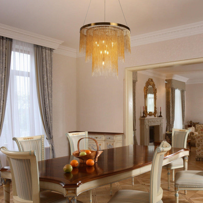 Drevion 10-Light Brass Chandeliers