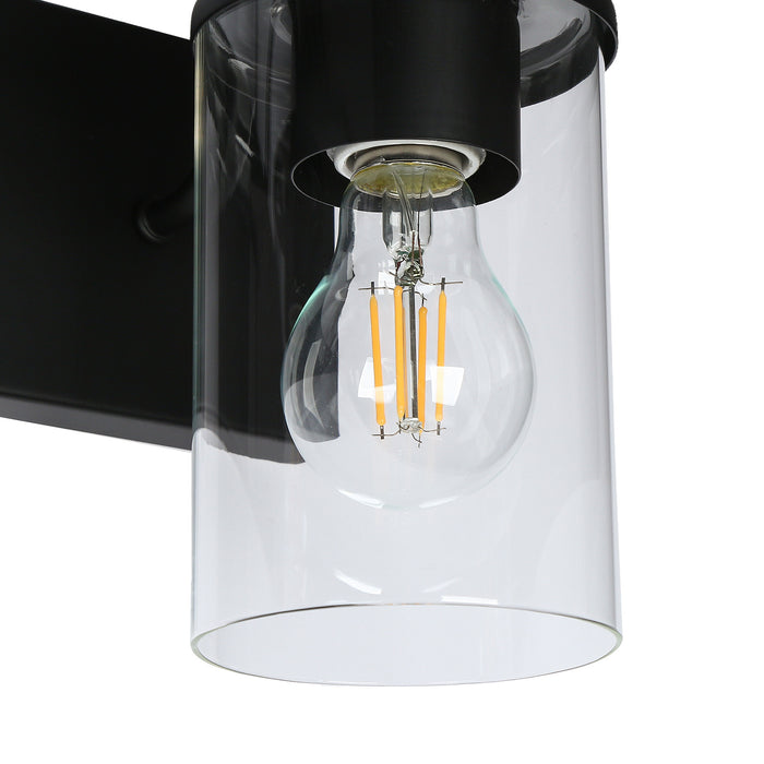 Clytame 3-Light Black Bathroom Vanity Lights