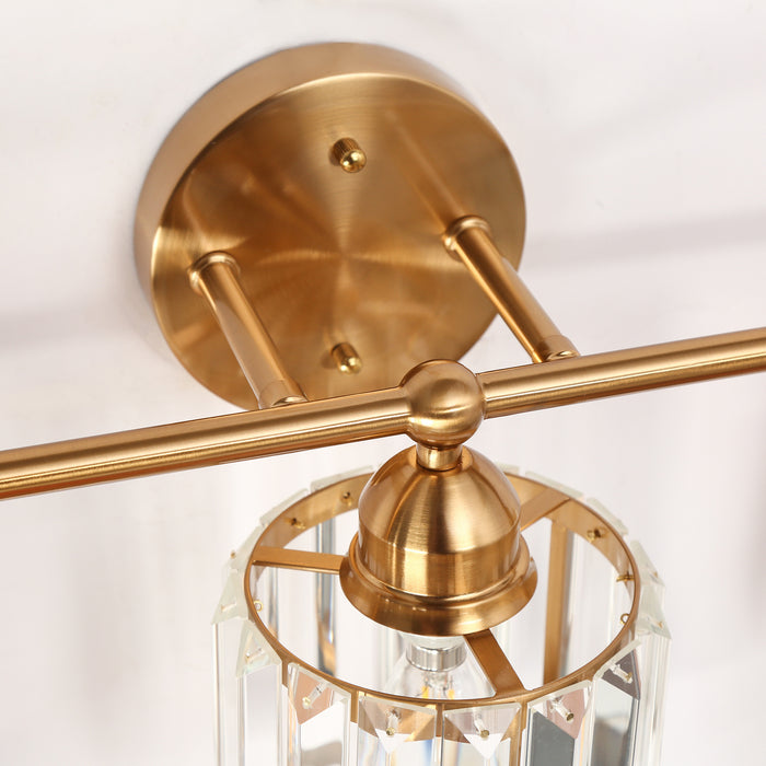 Senvior 3-Light Brass Bathroom Vanity Lights