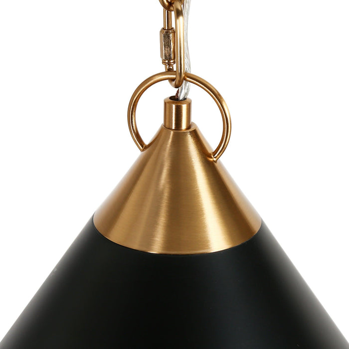 Libbaco 1-Light Black and Brass Pendant Lights