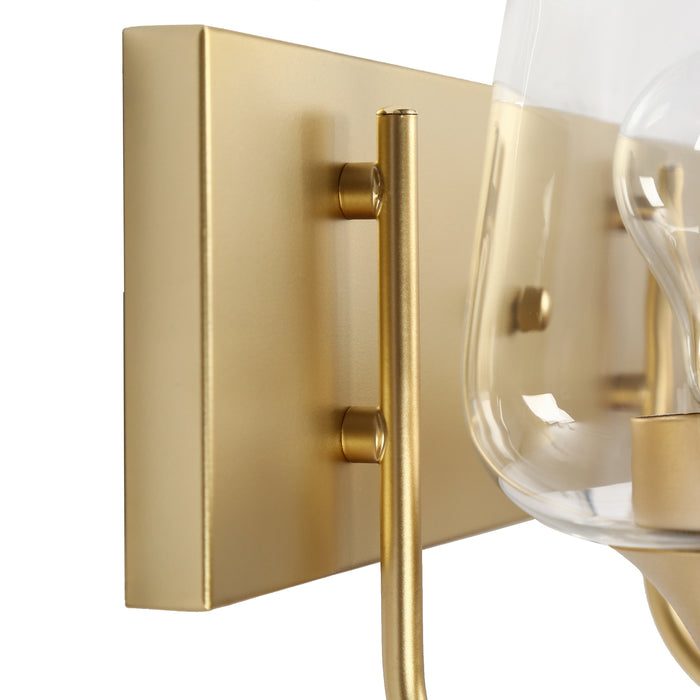 Rambuta 3-Light Gold Bathroom Vanity Lights