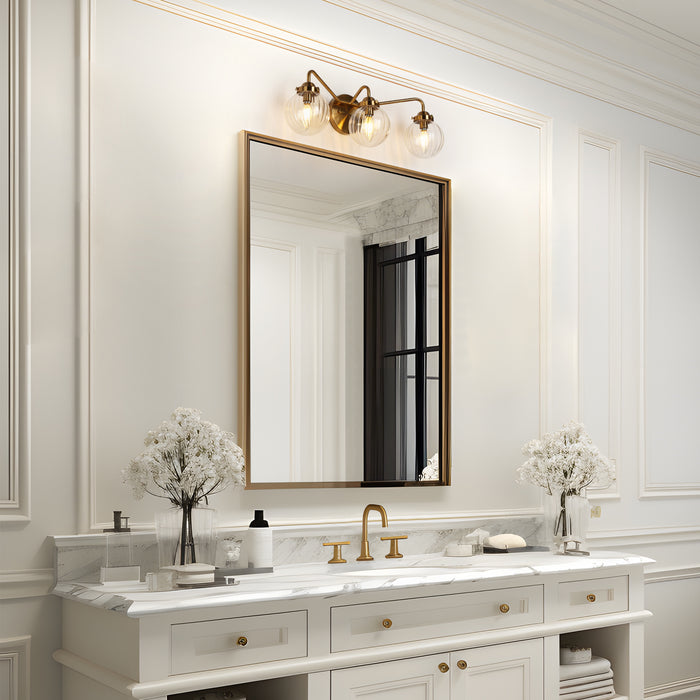 Amarant 3-Light Brass Bathroom Vanity Lights
