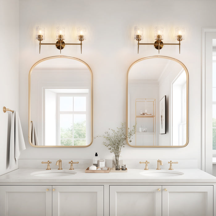 Everard 3-Light Brass Vanity Lights