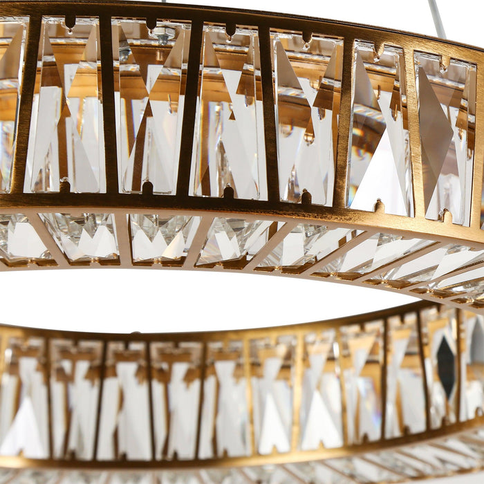 Laycant 1-Light LED Brass Chandeliers
