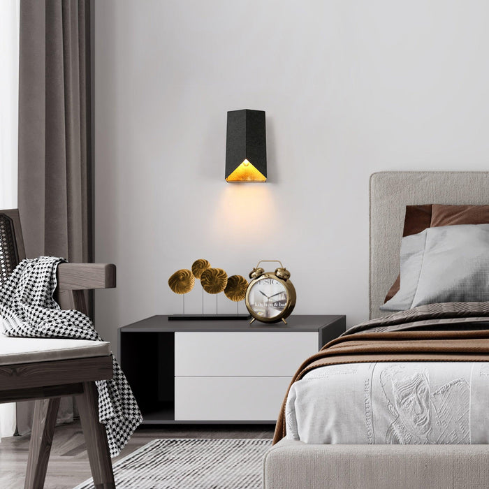 Zalvior 1-Light Black and Gold Wall Sconces