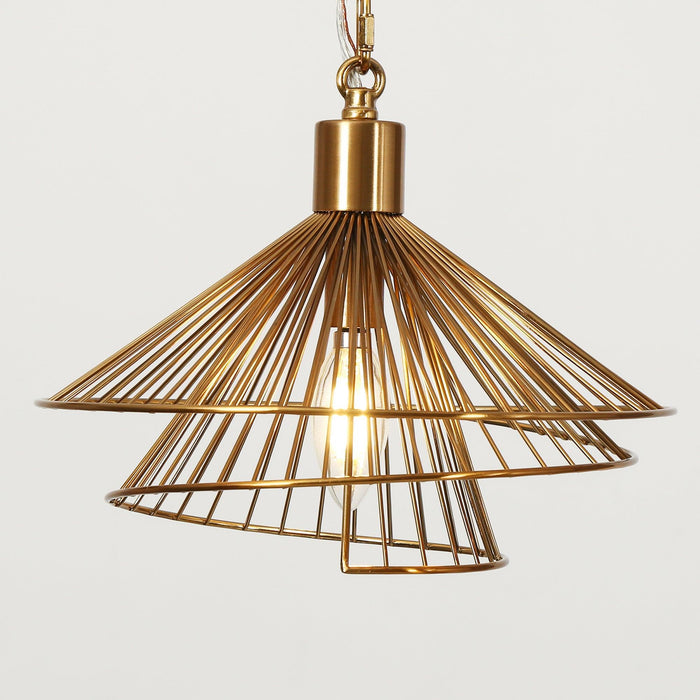 Calvior 1-Light Brass Pendant Lights