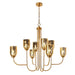 8-Light Gold Chandelier for Dining Room - Belles Lighting