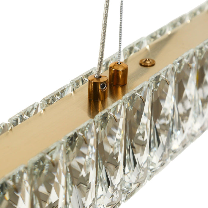 Melovan 1-Light LED Brass Island Lights