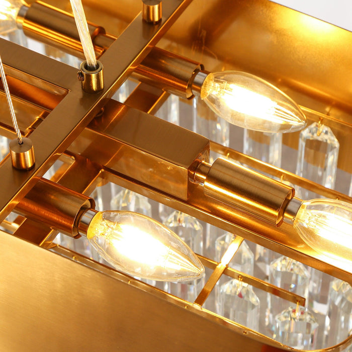 Lorvien 10-Light Brass Island Lights