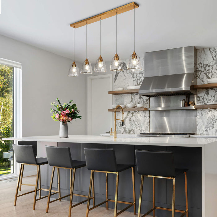 Dolohov 5-Light Brass Island Lights