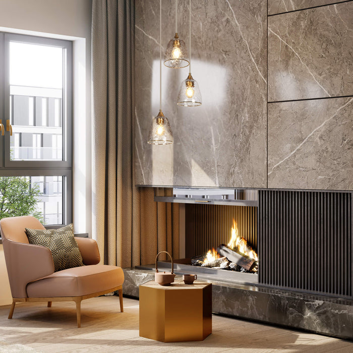 Dolohov 3-Light Brass Chandelier