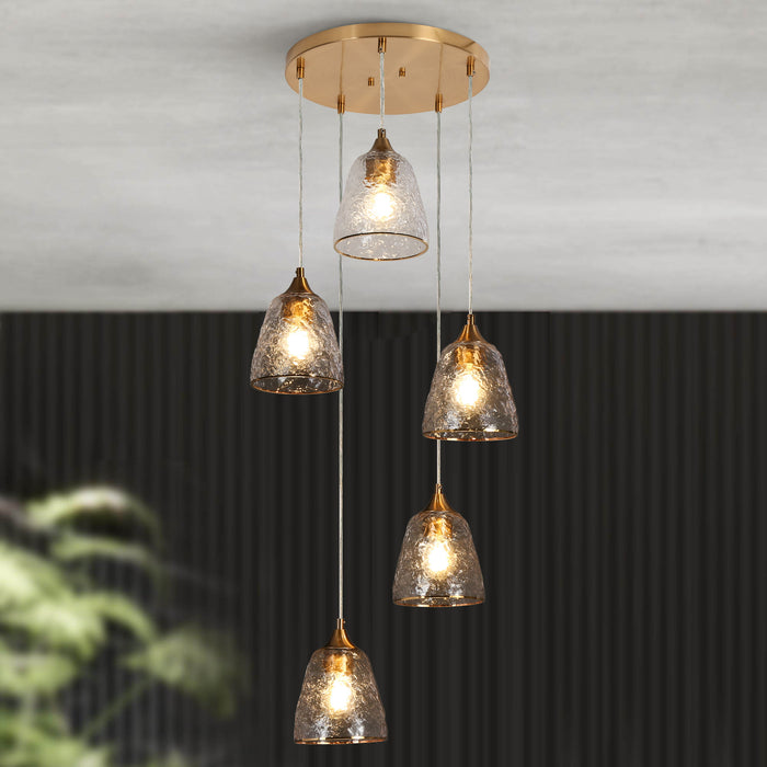 Dolohov 5-Light Brass Chandeliers