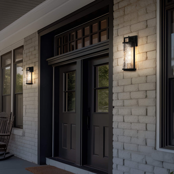 Mangost 1-Light Black Outdoor Wall Light