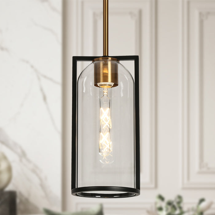 Kudfrak 1-Light Black and Brass Pendant Lights