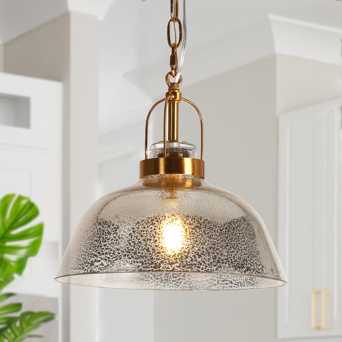 Swaras 1-Light Brass Pendant Lights
