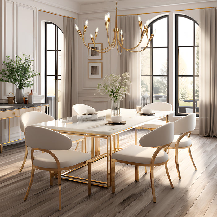 Gadtefu 12-Light Brass Chandeliers
