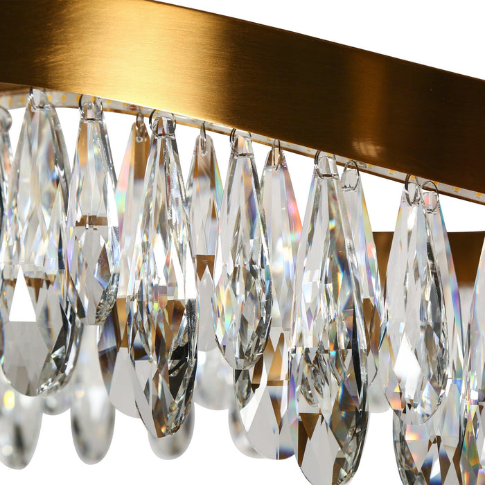 Wenlisa 1-Light LED Brass Chandeliers