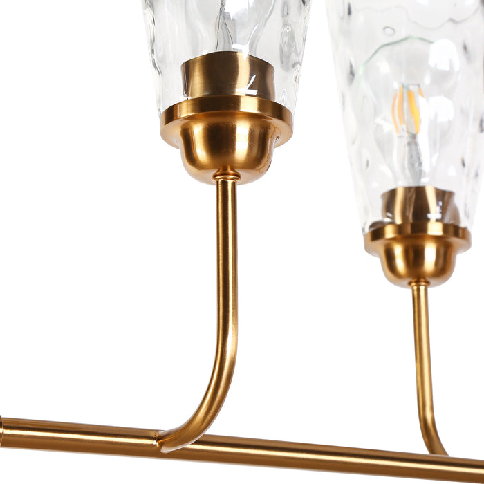 Cuperai 6-Light Brass Island Lights