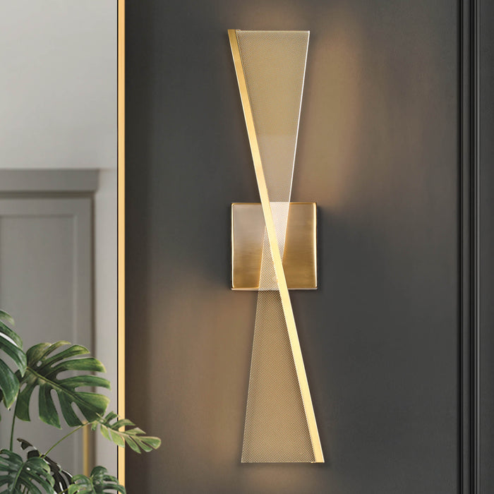 Glusney 2-Light LED Brass Wall Sconce