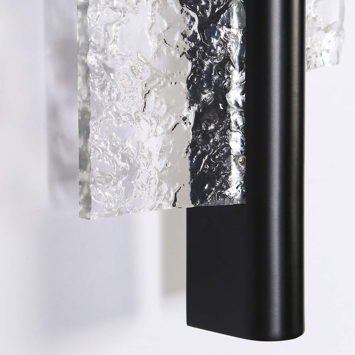 Xalvior 2-Light LED Black Wall Sconce