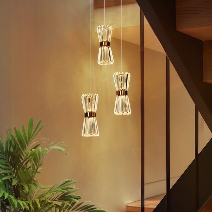 Katsuma 3-Light LED Brass Chandelier