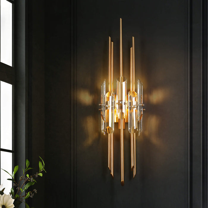 Raviona 1-Light Brass Wall Sconce