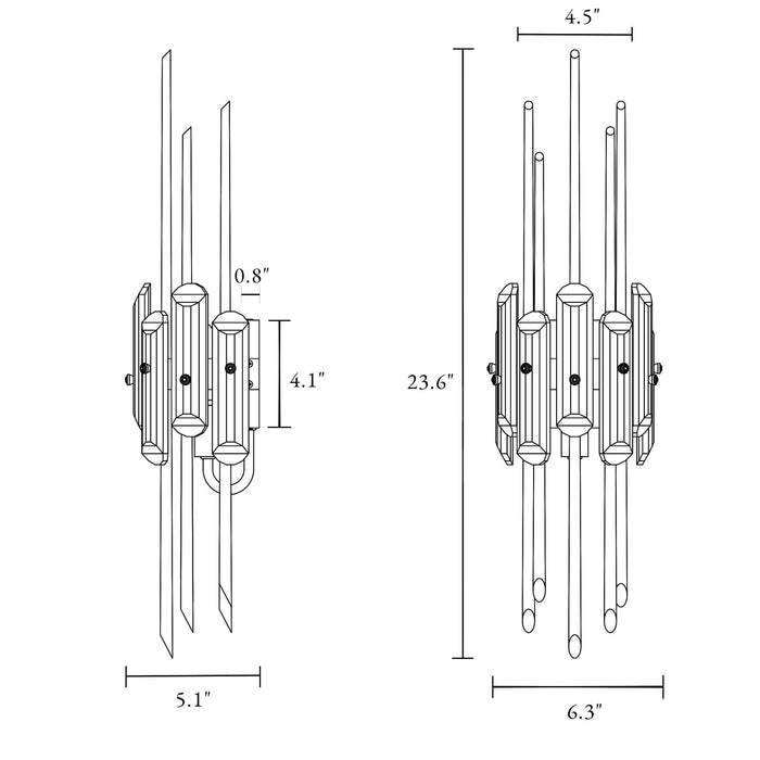 Raviona 1-Light Brass Wall Sconce