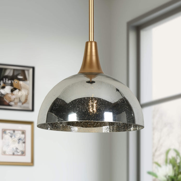 Calvion 1-Light Black and Gold Pendant Lights