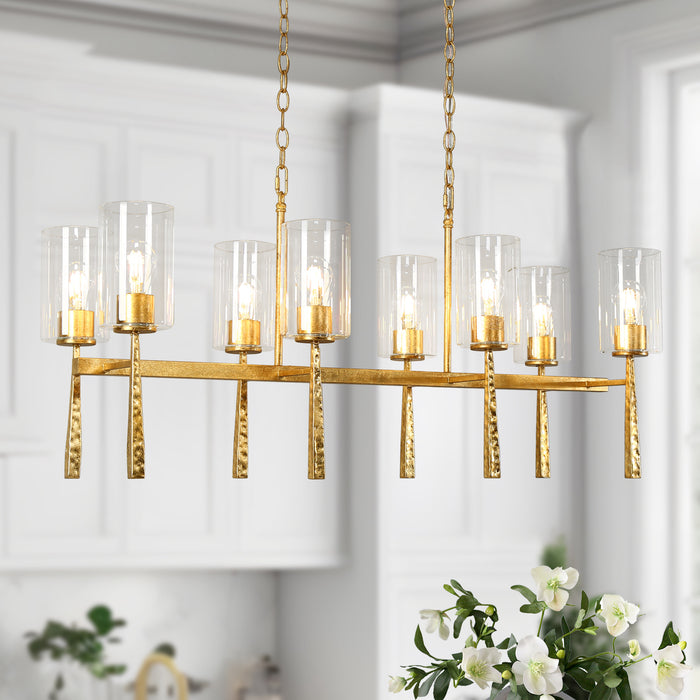 Jovilene 8-Light Gold Island Lights