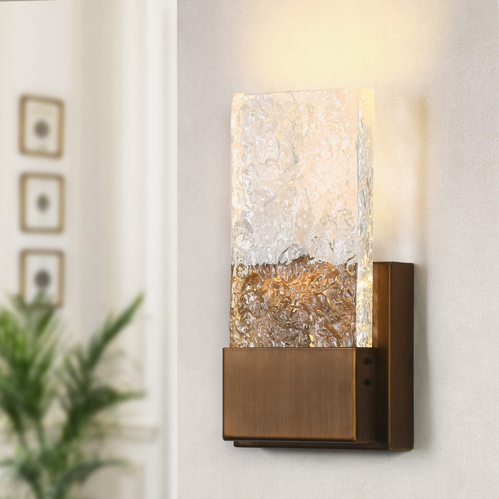 Elyvert 1-Light LED Brass Wall Sconces