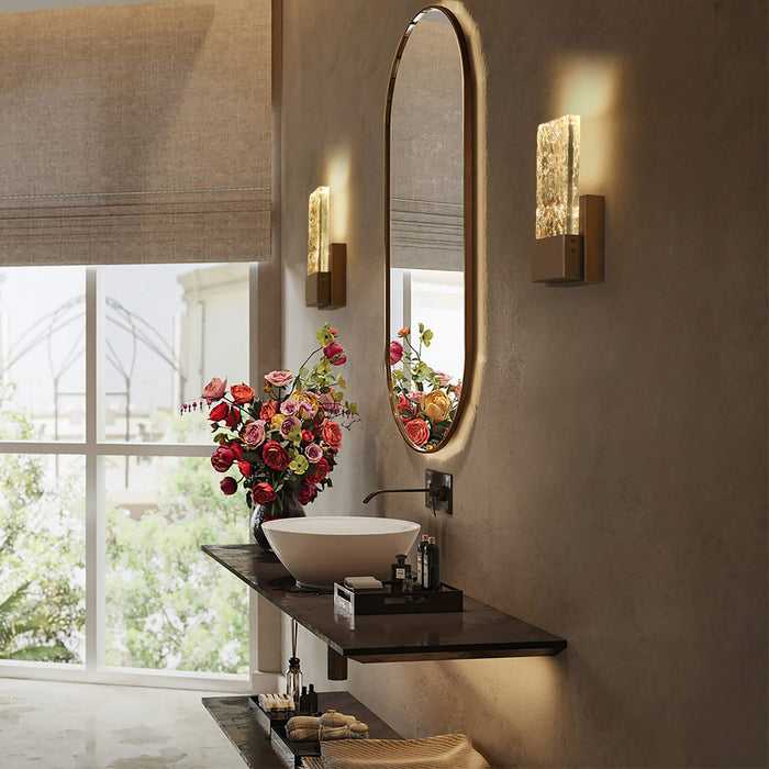Elyvert 1-Light LED Brass Wall Sconces