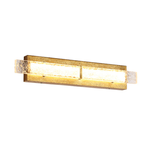Dashaunda 1-Light Modern Gold Leaf Crystal LED Wall Sconce Light
