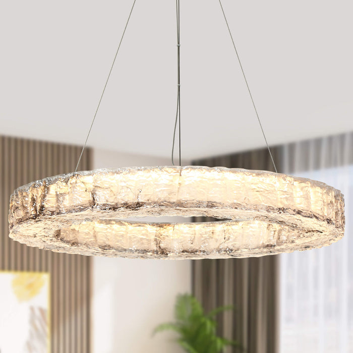 Maviris LED Chrome Chandeliers