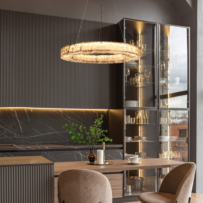 Maviris 1-Light LED Silver Chandelier