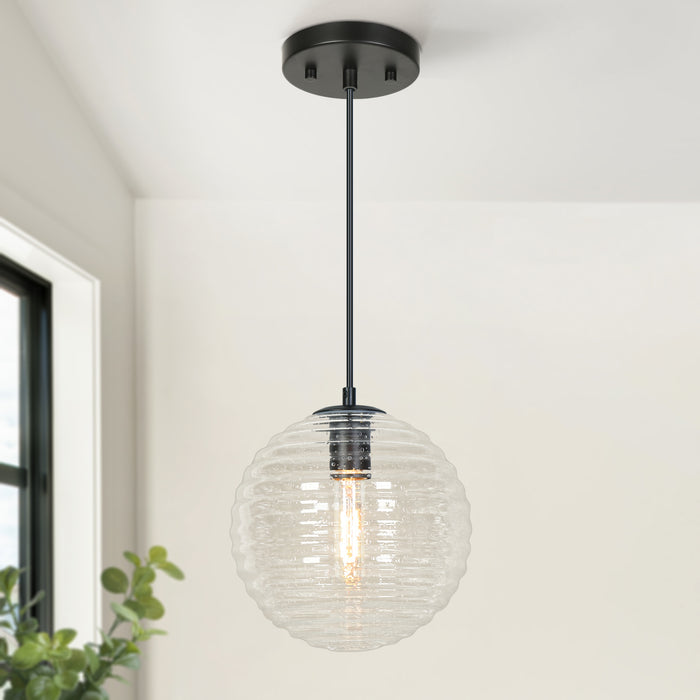 Velrion 1-Light Black Pendant Lights