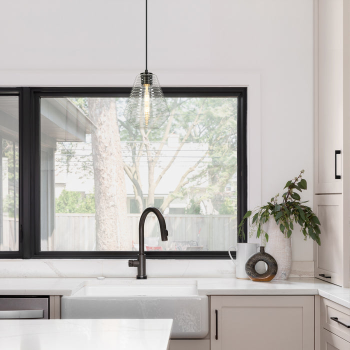 Calmios 1-Light Black Pendant Lights
