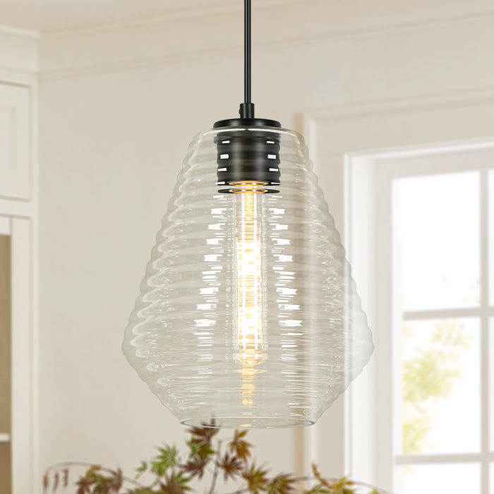 Calmios 1-Light Black Pendant Lights