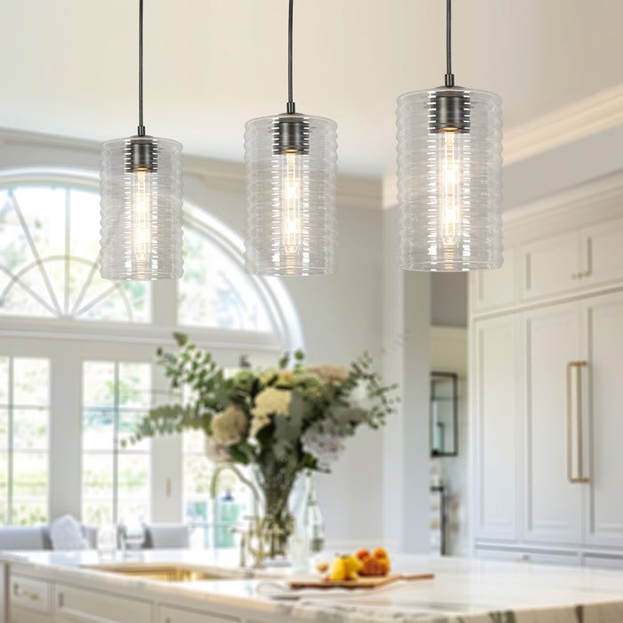 Wynelis 1-Light Black Pendant Lights
