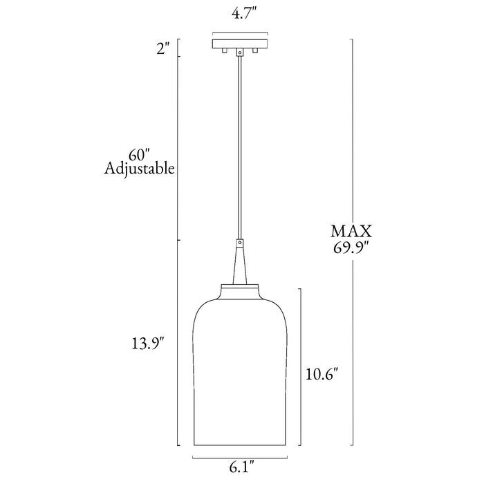 Lorivor 1-Light Black Pendant Lights