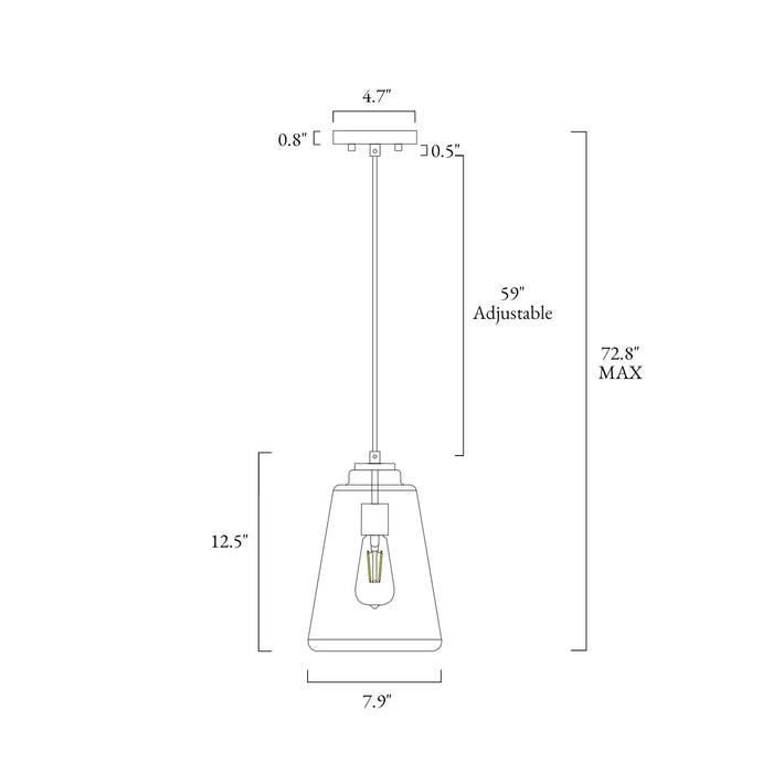 Xalvern 1-Light Gold Pendant Lights