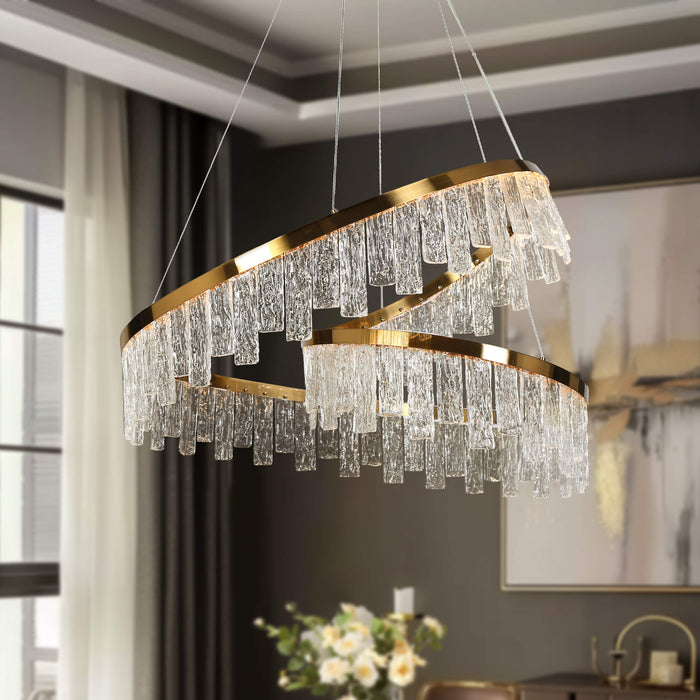 Felvion 1-Light LED Brass Chandelier