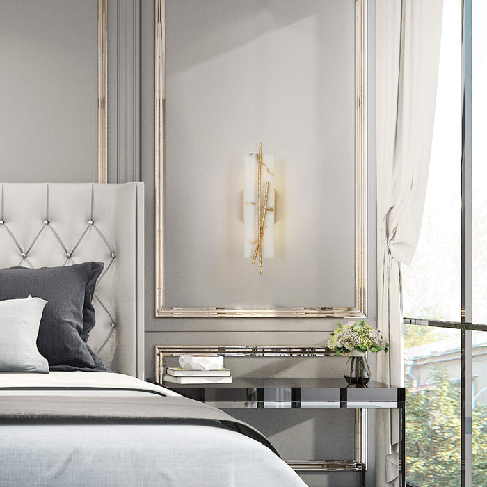 Lurvion 2-Light Brass Wall Sconce