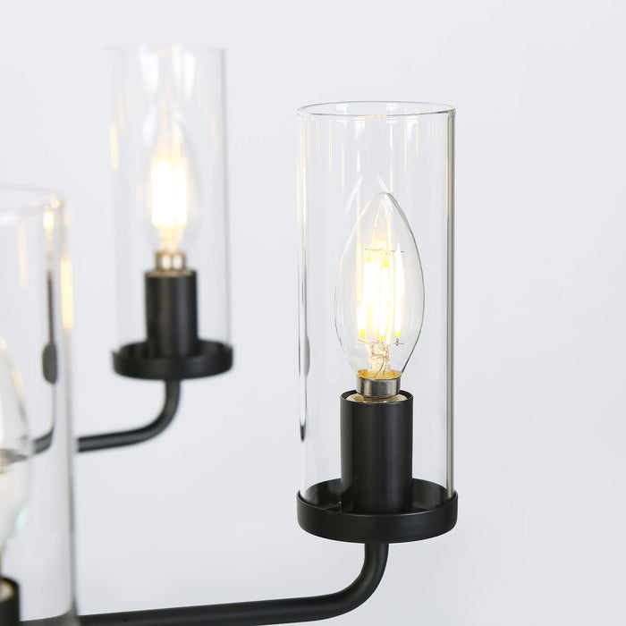 Tovarel 8-Light Black Chandelier