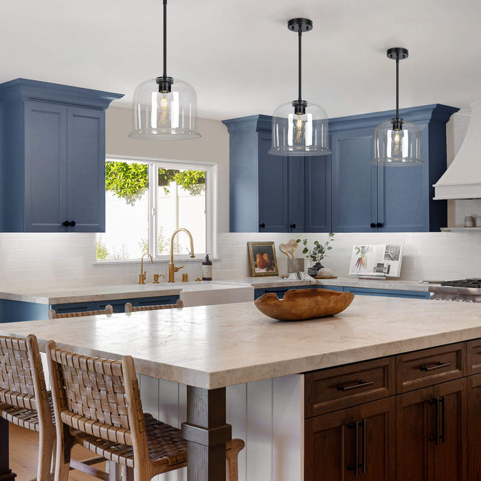 Faylora 1-Light Black Pendant Light